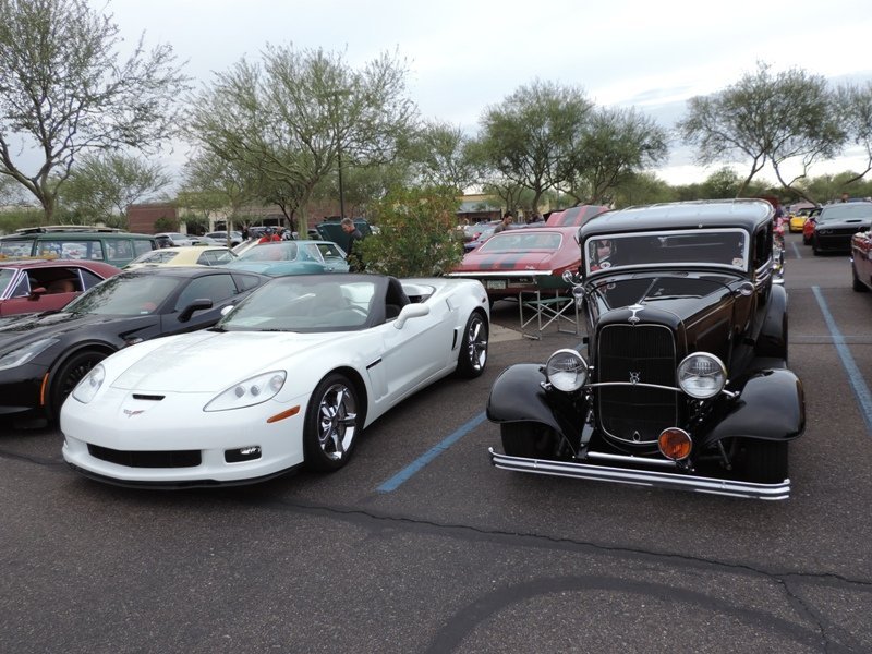 Cars and Coffee Old and New