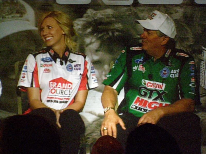 Courtney and John Force too