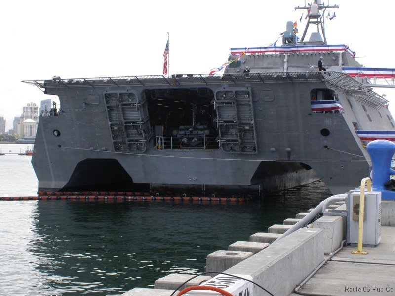 USS Coronado rear end