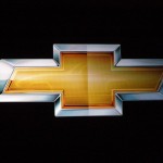View in gold of Chevrolet's Bow Tie emblem