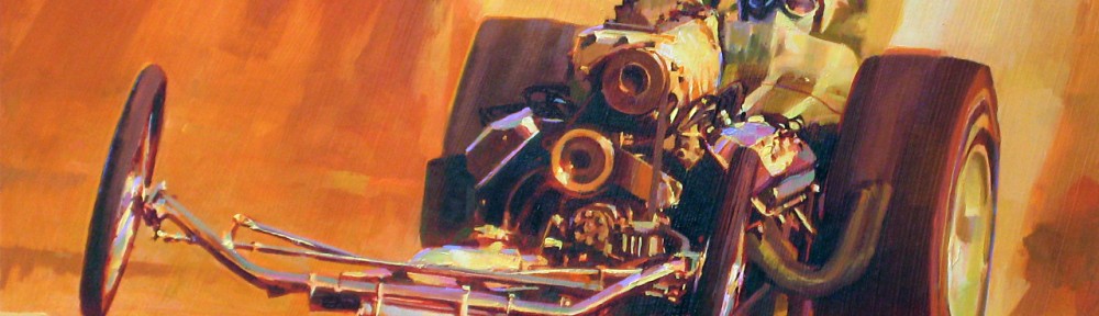 Tom Fritz Car Art at Pebble Beach Concours d’Elegance