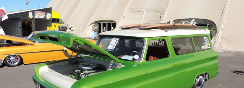 Lime Crush 1966 Suburban at Goodguys