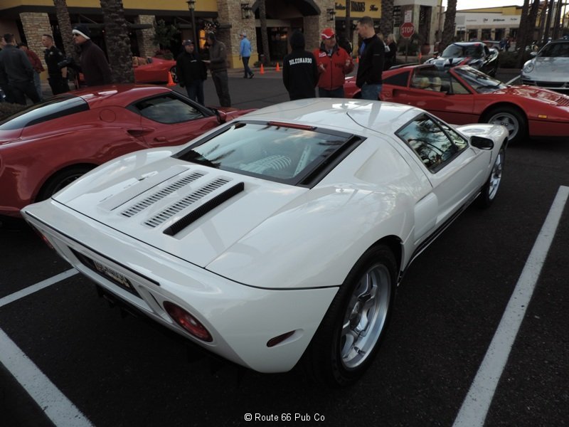 Ford GT in White Rear View