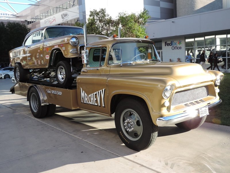 55 Chevy and Hauler