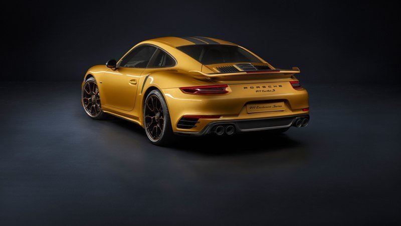 911 Turbo S Exclusive Series Rear End Shot