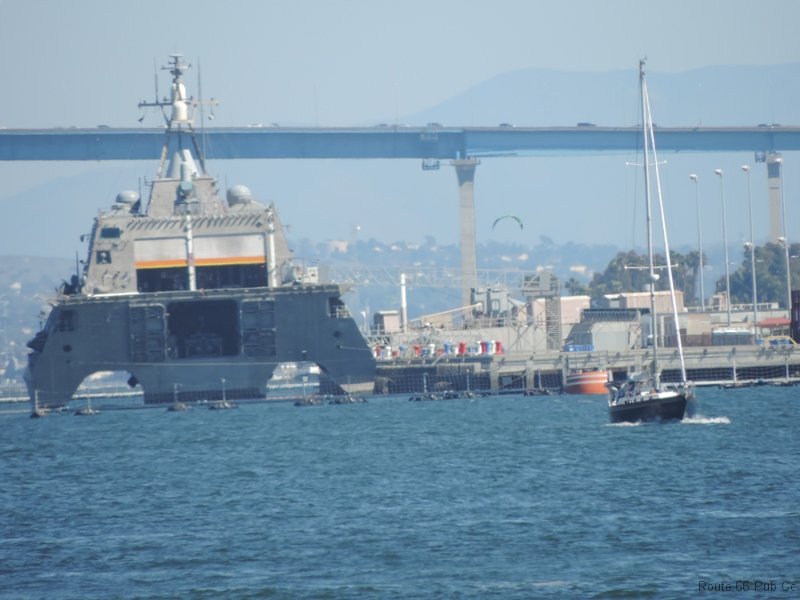 USS Coronado coming to port