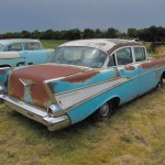 Post 4 door 57 Chevy
