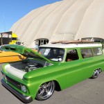 Lime Crush 1966 Suburban at Goodguys