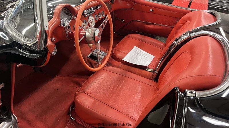 1956 Corvette interior at Vicari Auction